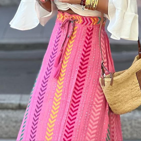 Pink Prism Maxi Skirt - Picture 5 of 9